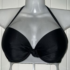 Aerie Black Halter Bikini Top